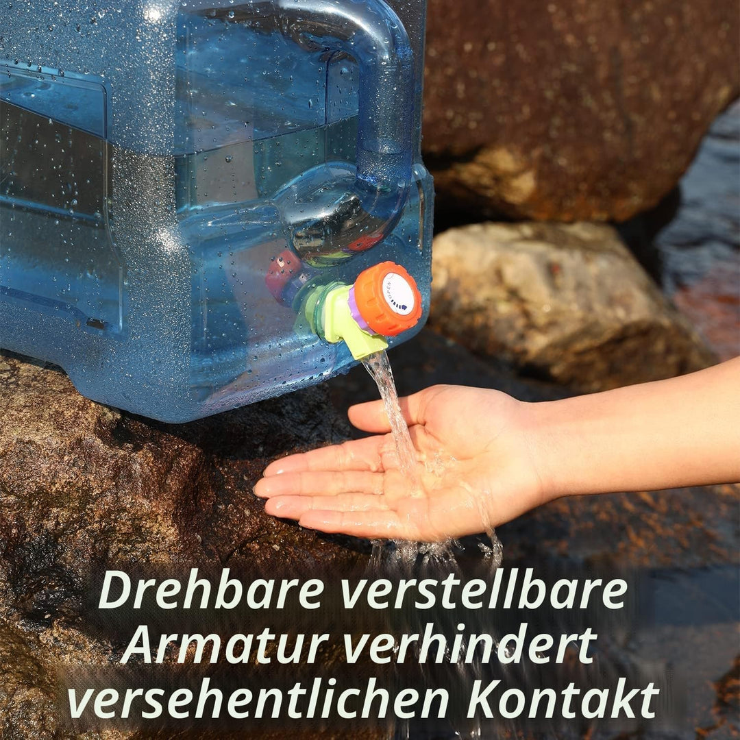 Sparkstarses Wasserbehälter mit Hahn, 5-22L Kunststoff Wasserkanister, BPA-frei Camping Wasserkanist