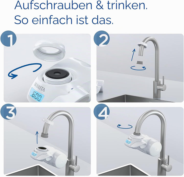 BRITA Pro V-mf Wasserfilter, Acrylic, Weiss, 1