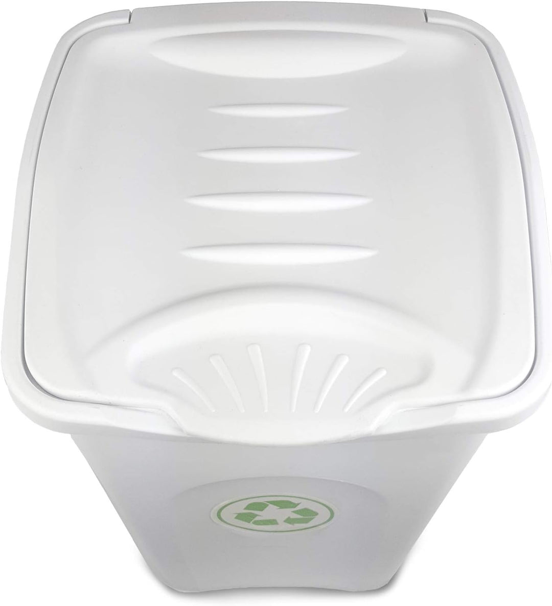 Stefanplast Begreen Abfalleimer, 50 l, Weiss Weiss/Flyaway Orchidee, Weiss/Flyaway Orchidee