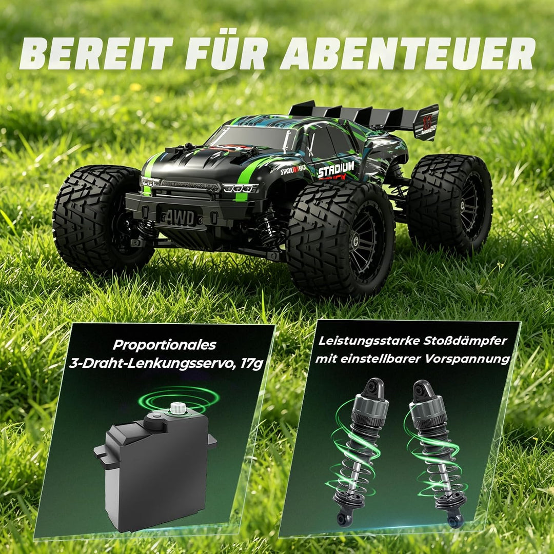 HAIBOXING Ferngesteuertes Auto, 2,4 GHz 1:18 Proportional 4WD 36+ km/h Hobby RC Auto Offroad Monster