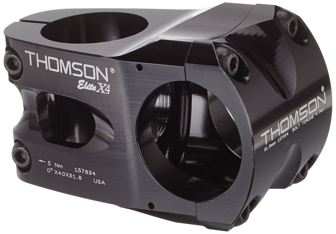 Thomson Bike Products inc A-Head Vorbau Elite X4 4 x 4 x 4 cm Schwarz, 4 x 4 x 4 cm Schwarz
