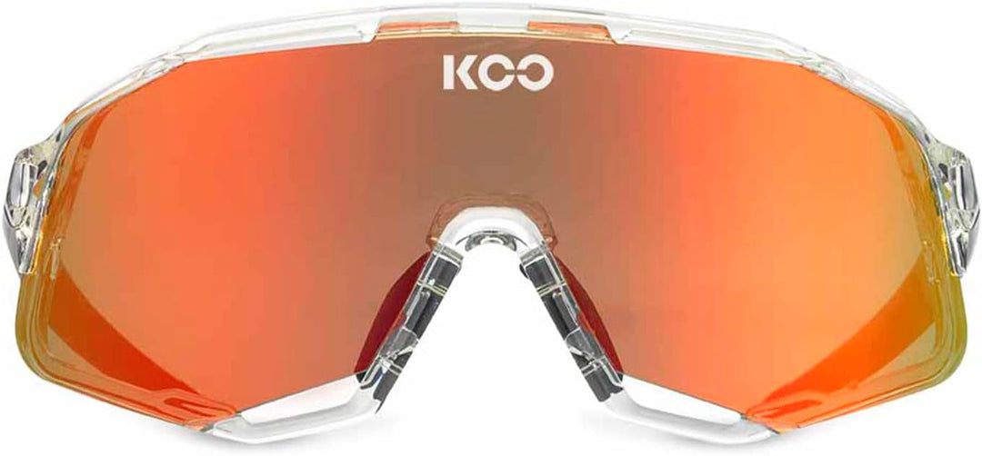 KOO Demos Sunglasses I Performance Eyewear for Road, MTB Cyclists &amp; Cyclocross Sports Kristall Rot,