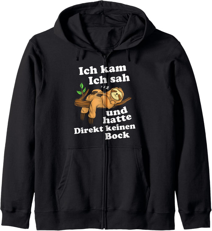 Faultier Geschenk Sloth Büro Arbeitskollege Langschläfer Kapuzenjacke