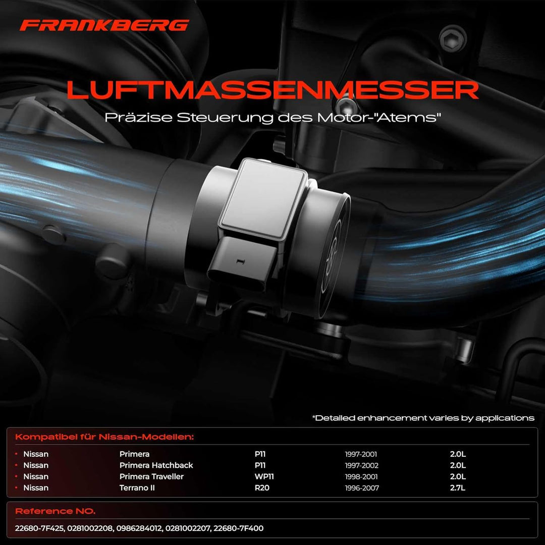 Luftmassenmesser für Primera/Primera Hatchback P11 Primera Traveller WP11 Terrano II R20 1996-2007 0