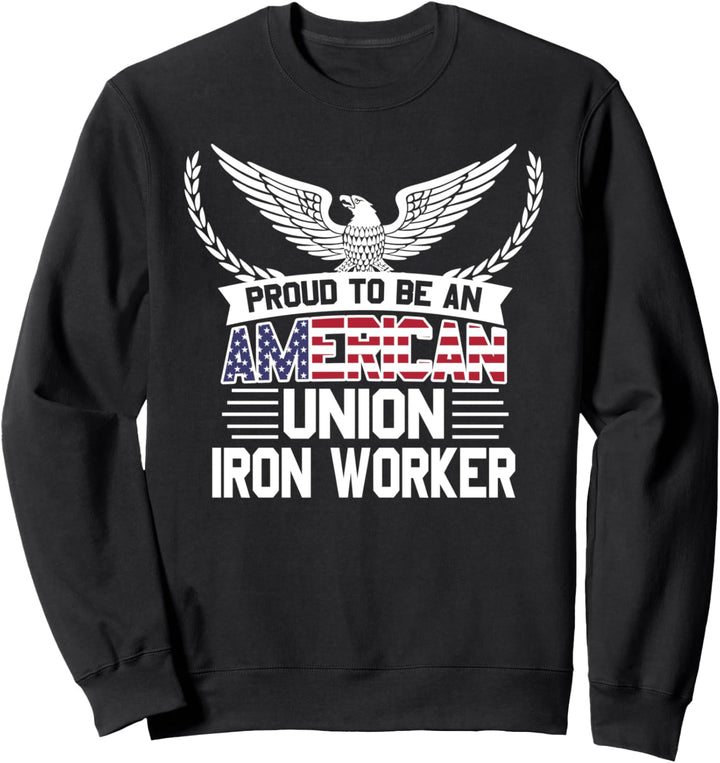 Stolzer amerikanischer Eisen-Arbeiter Sweatshirt