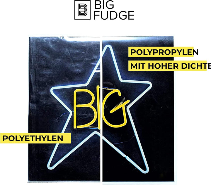 BIG FUDGE Vinyl Schutzhüllen - 50 Innenhüllen &amp; 50 Aussenhüllen für 12 Inch Schallplatten - LP Hülle