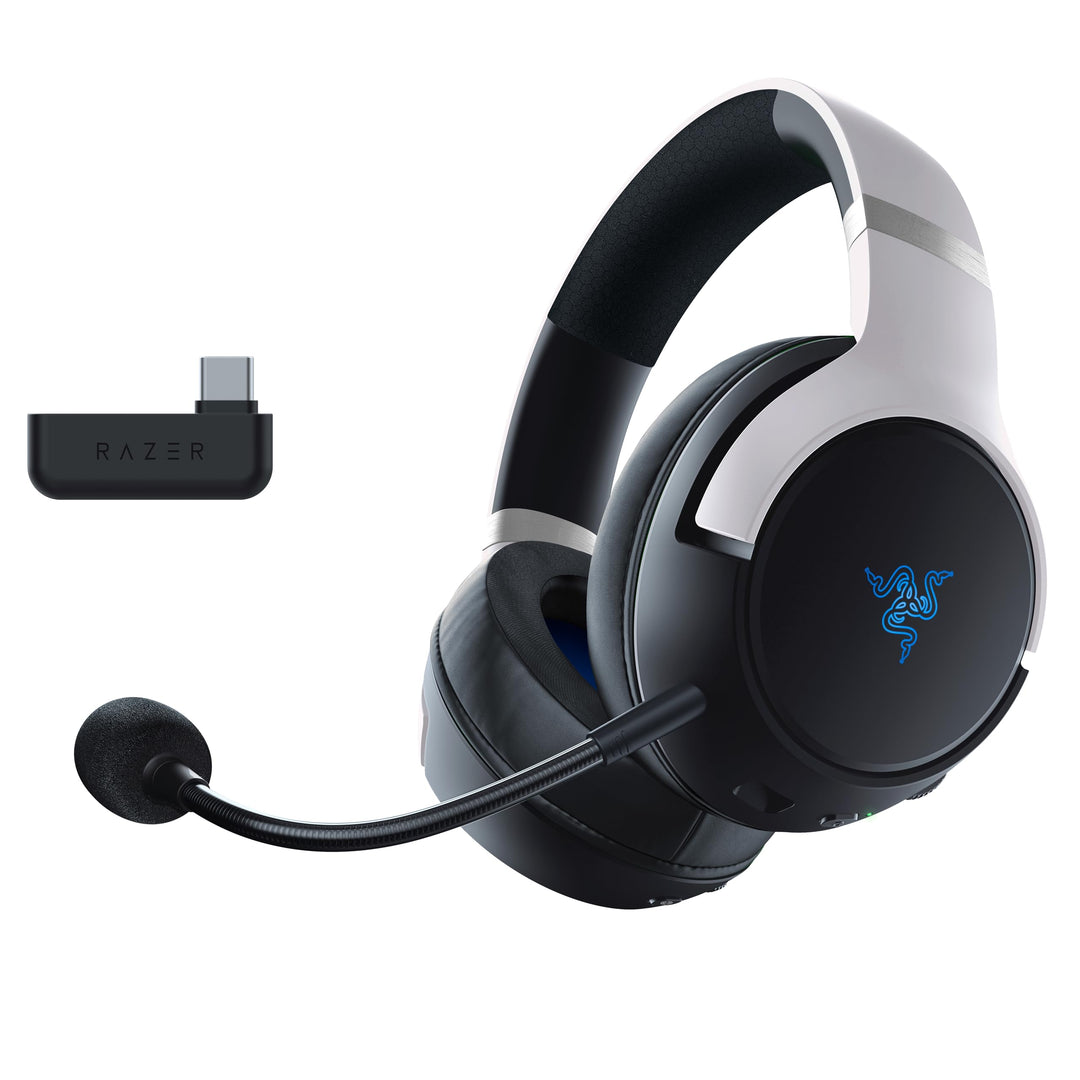 Razer Kaira Pro - Dual Wireless PlayStation 5 Headset mit Haptik HyperSense, 50 mm-Treiber, Hypercle