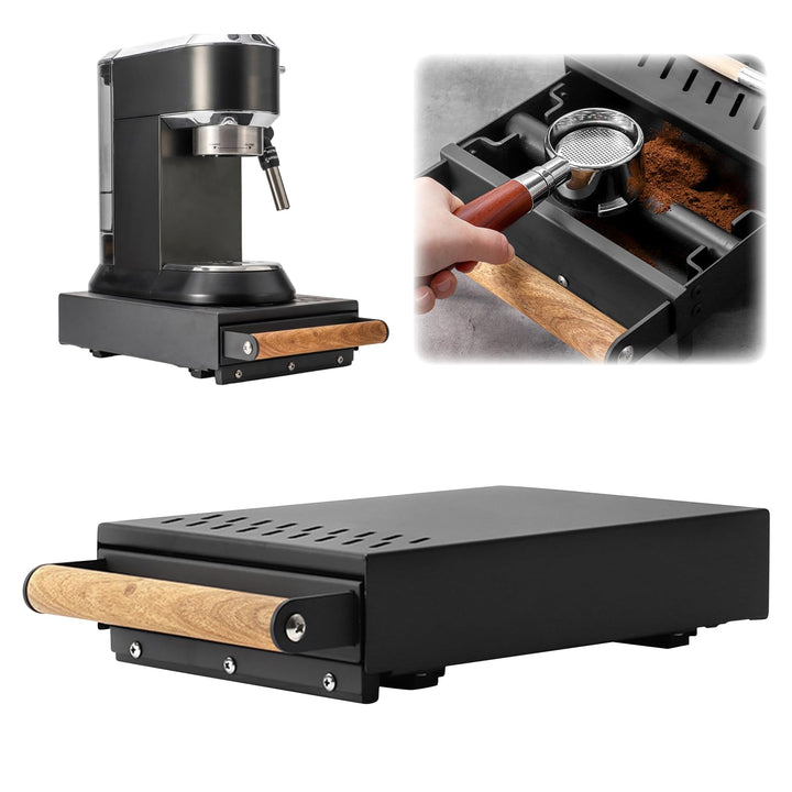 Abklopfbehälter Sudschublade Abschlagkasten Knockbox für Siebträger Kaffeesatz, Robuster Edelstahl K
