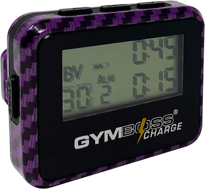 Gymboss Charge Intervall-Timer und Stoppuhr (Carbon/Violett) Karbon Violett, Karbon Violett