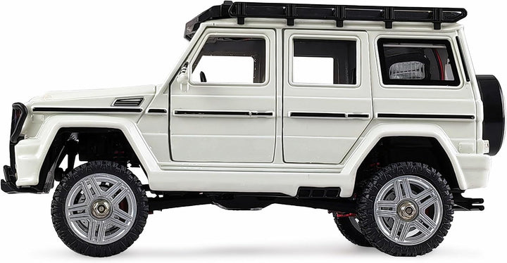 Amewi BRX24 Metall Scale RC Crawler ferngesteuertes Auto 4WD 1:24 RTR weiss, Weiss