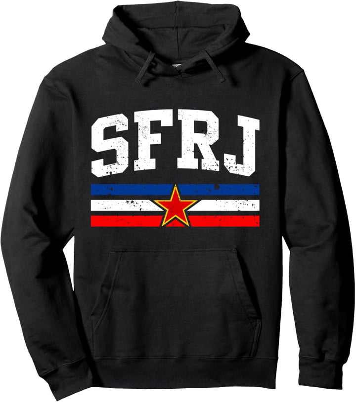 SFRJ Jugoslawien Design mit Jugo Flagge Pullover Hoodie