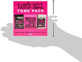 Ernie Ball Super Slinky E-Gitarre Ton-Pack, Stärke 9-42 Super (9–42), Super (9–42)