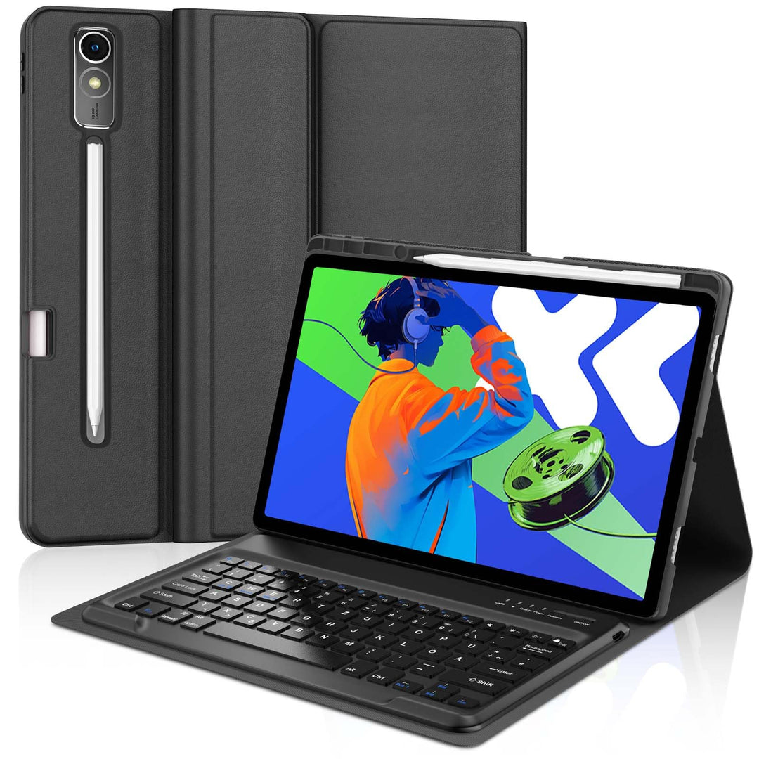 Tastatur für Lenovo Idea Tab Pro 12.7 Zoll 2025, Schwarz