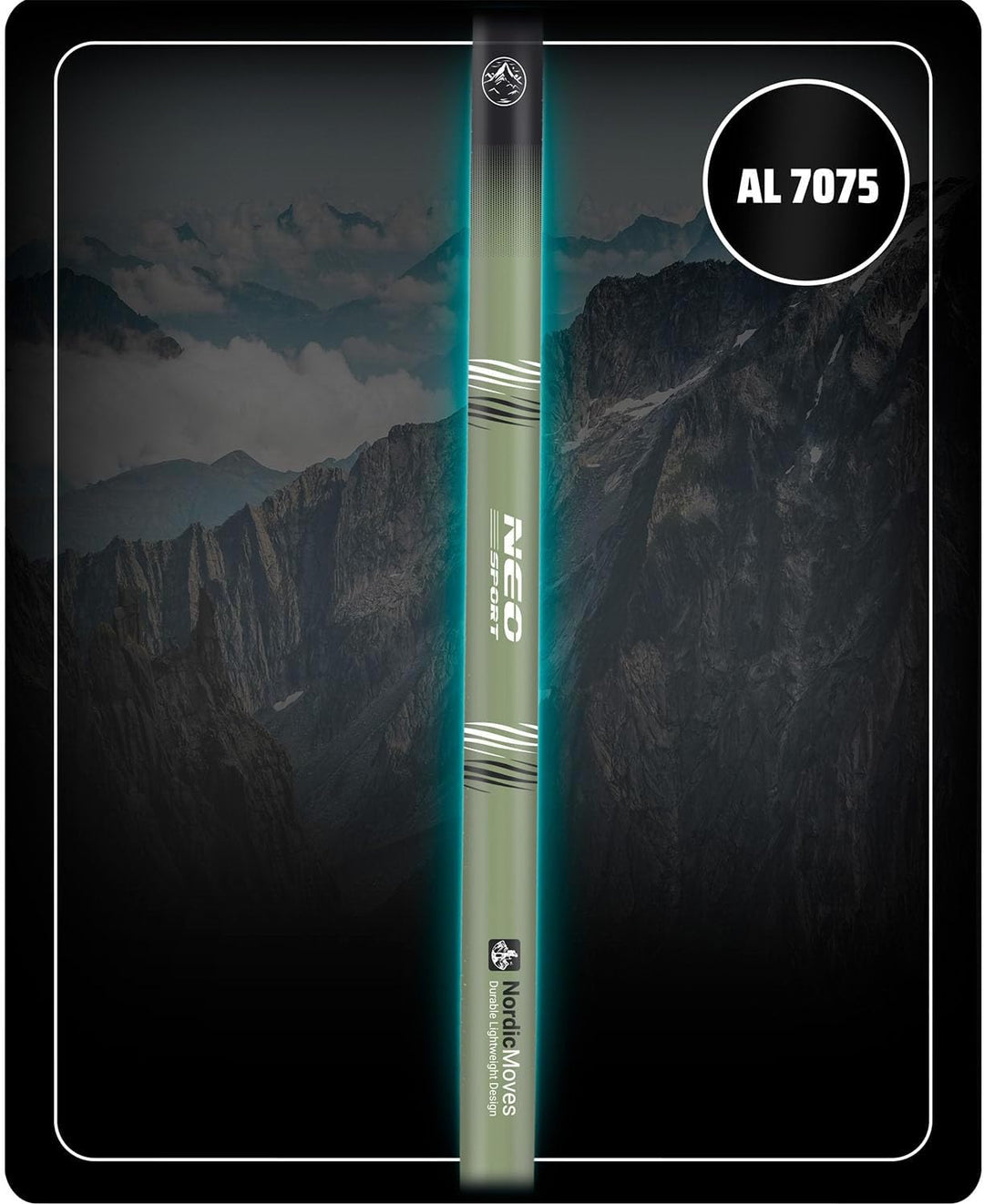 Neo-Sport Walking Stöcke Wanderstöcke Mit Korkgriff Aluminium Teleskop Verstellbar 85-143 cm 2 Stück