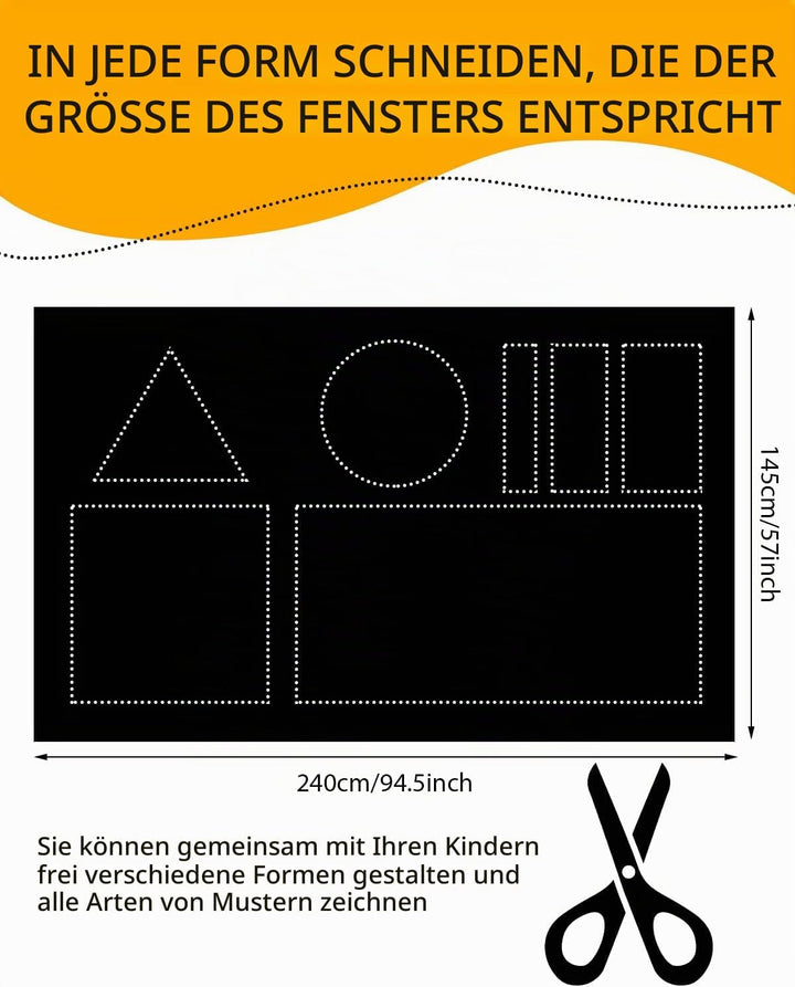 Fenster Verdunklungsstoff, Aicoya Tragbare Verdunkelung 240x145 cm mit Saugnäpfe Sonnenschutz Dachfe