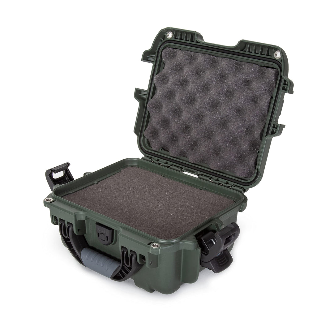 Nanuk 905 Wasserdichter Hartschalenkoffer Mit Plüschschaumeinlage - Olive Würfelförmiger Schaumstoff