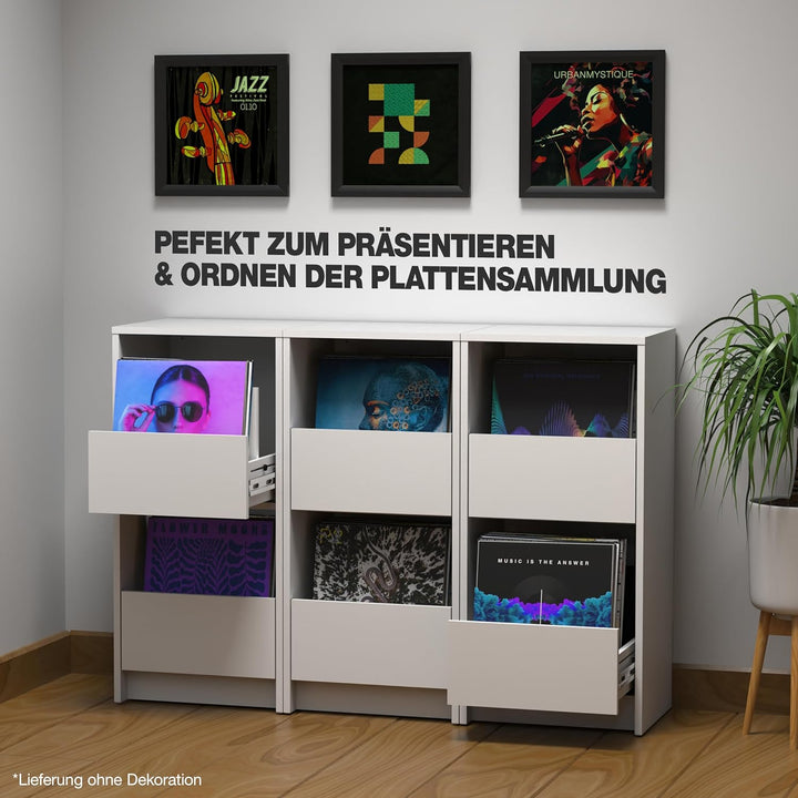 Glorious Vinyl Vault, Black - Vinyl Aufbewahrung