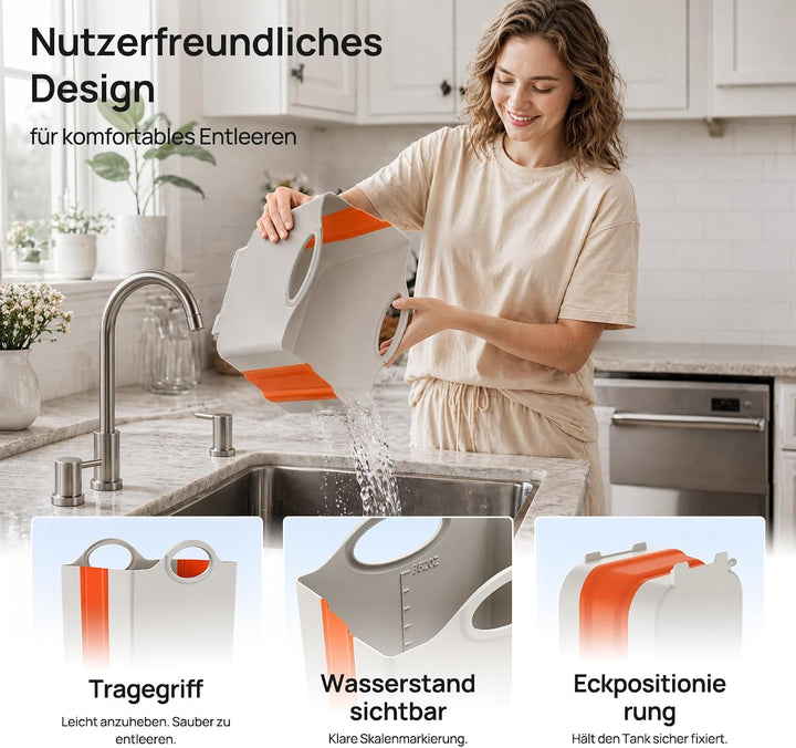 KNKA Luftentfeuchter mit 10L Aussentank Faltbar Platzsparend