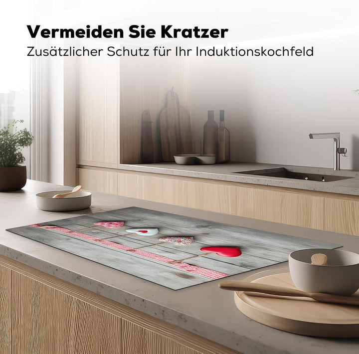KitchenYeah© Herdabdeckplatte Einteilig Ceranfeld Abdeckplatte für Induktionsschutz Ceranfeldabdecku
