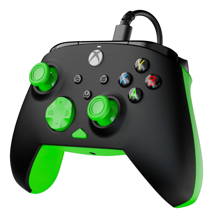 Turtle Beach Rematch Core Schwarz/Grün Wired Gaming Controller – Lizenziert für Xbox Series X und S,