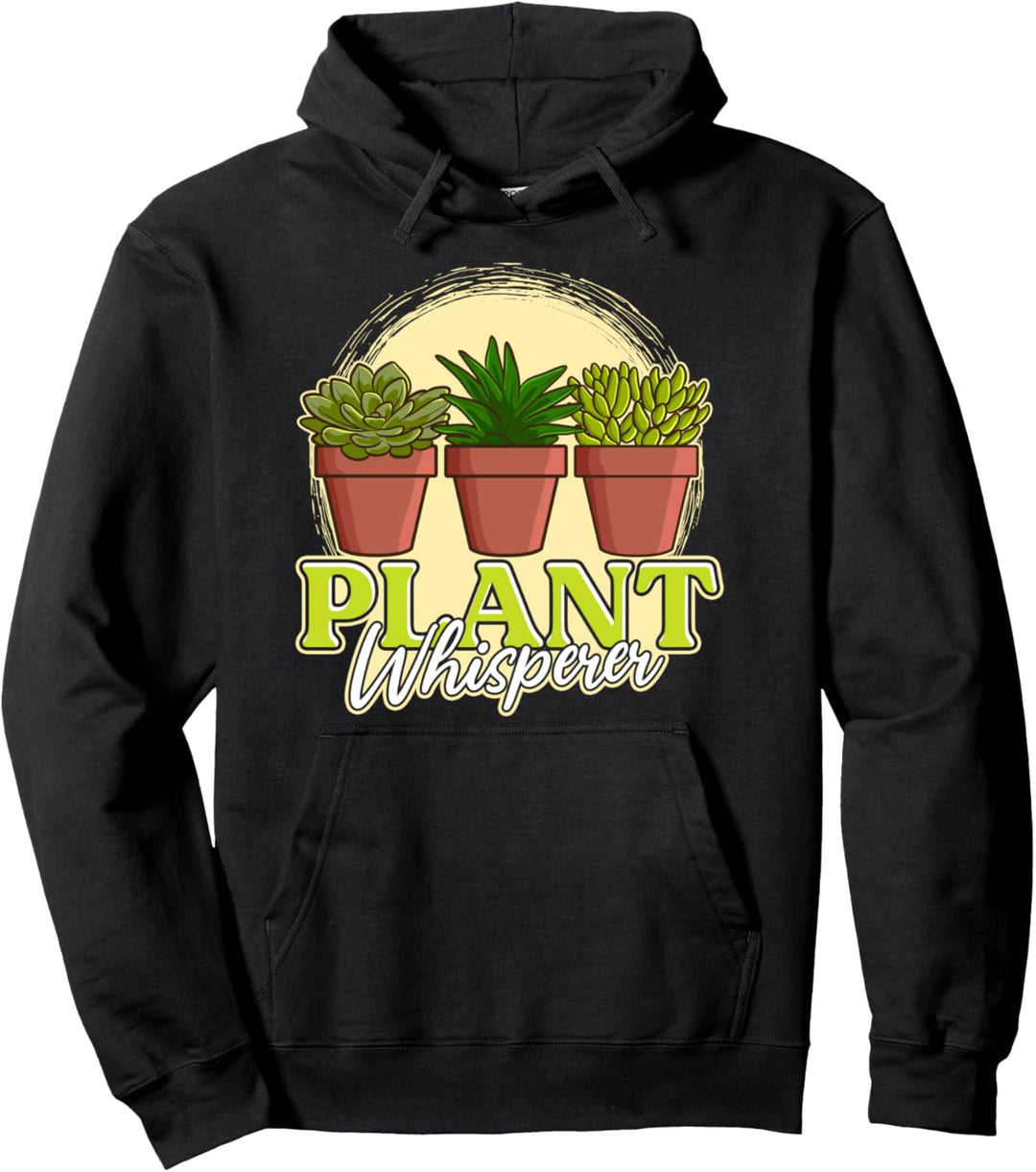 Funny Plant Whisperer Gardening Pun Pullover Hoodie