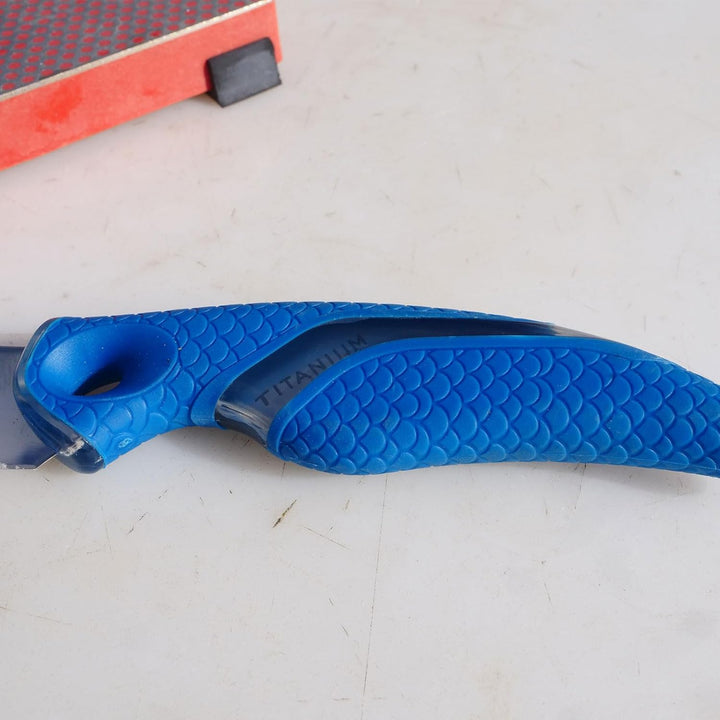 Cuda Filetiermesser, semi-flexible breite Klinge, 26 cm, 18120, Blau