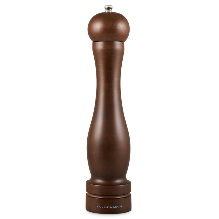 Cole &amp; Mason HB1244P Forest Capstan Pfeffermühle, Dunkles Holz, 300mm, Precision+, Enthält 1 x Pfeff