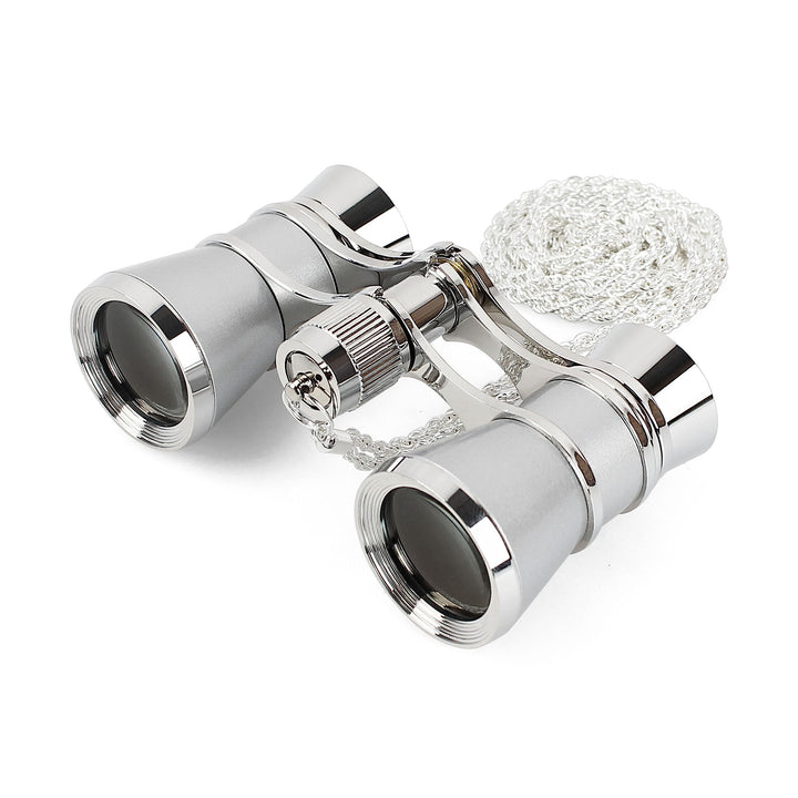 Aomekie Opernglas 3x25 Theaterglas Mini Klein Kompakt Feldstecher Fernglas mit Kette für Theater Kon