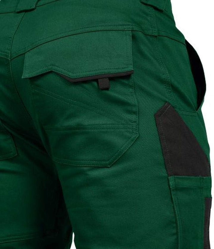 Leib Wächter Flex-Line Damen Arbeitshose Bundhose (grün/schwarz, 50)