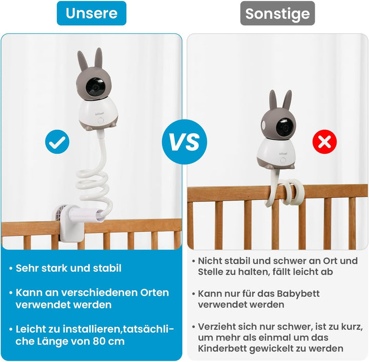 ieGeek Babykamera-Halterung, Monitor/Kamera/Handy/Babykamera-Halterung, flexibel, geeignet für Kinde