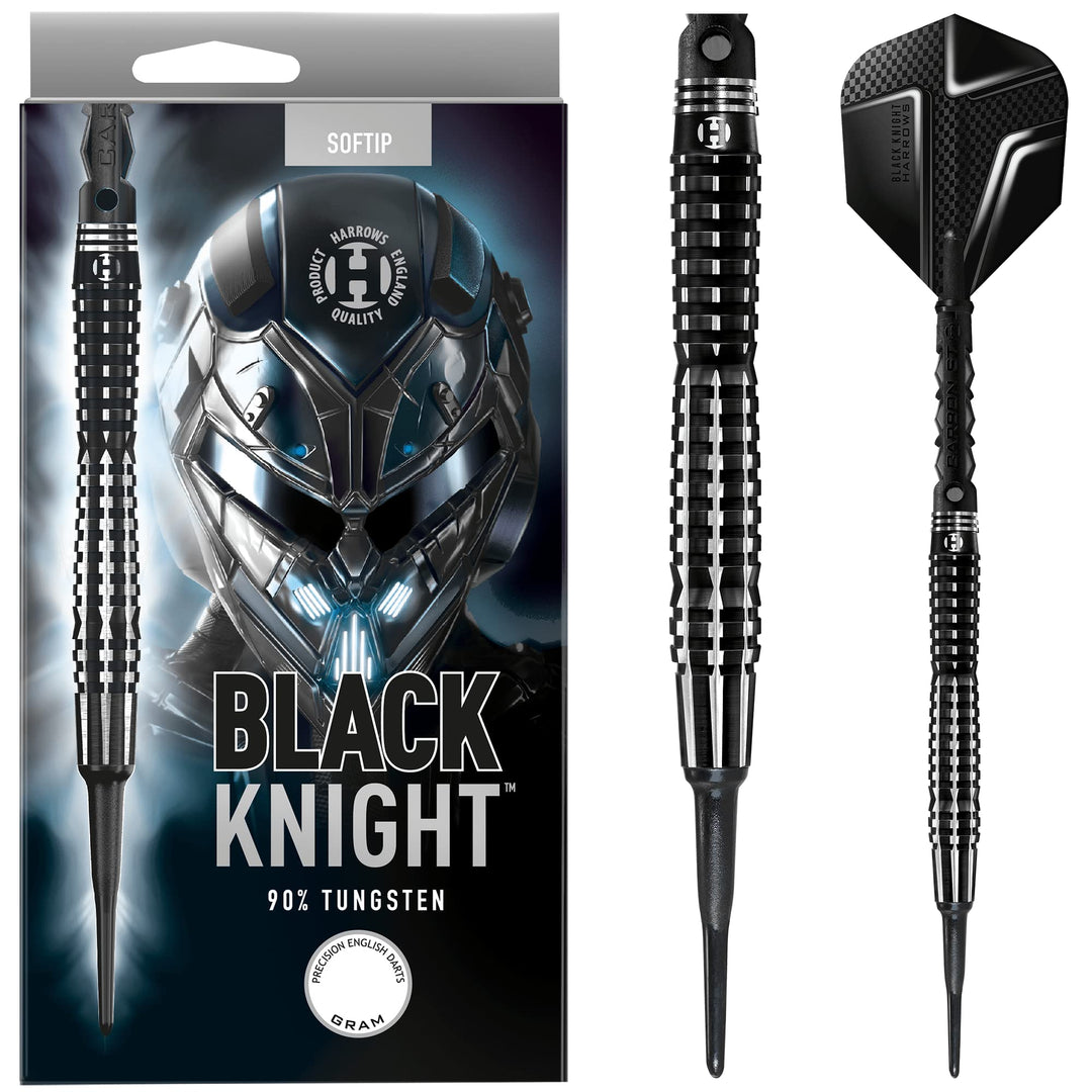 Harrows Black Knight 90% Tungsten Soft Tip Darts 20 Gramm, 20 Gramm