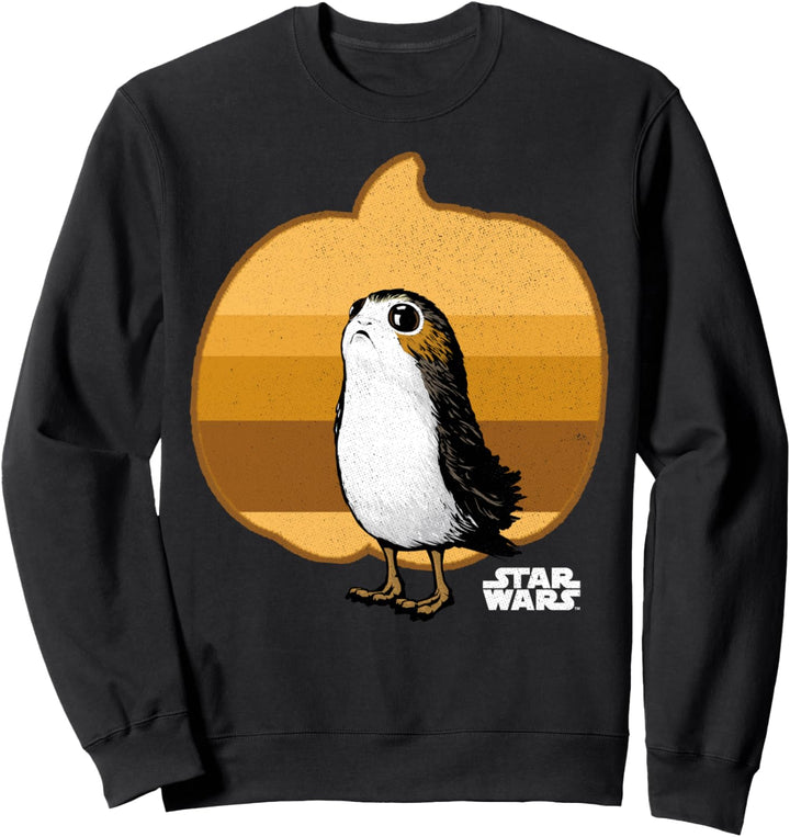 Star Wars The Last Jedi Porg Striped Pumpkin Poster Sweatshirt