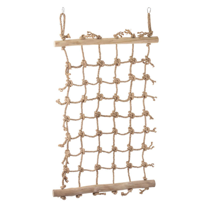 Java | Riesiges Netz XXL aus Sisal für Papageien mit Kaffeeholz Kletternetz