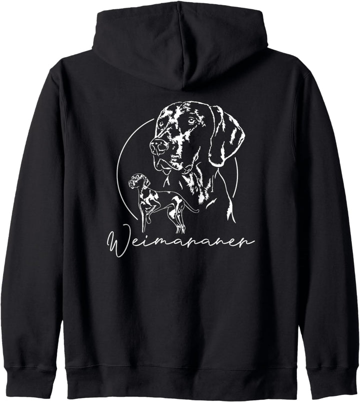 Weimaraner Hund Jagdhunde Jäger Jagd Wilsigns Hunde Kapuzenjacke