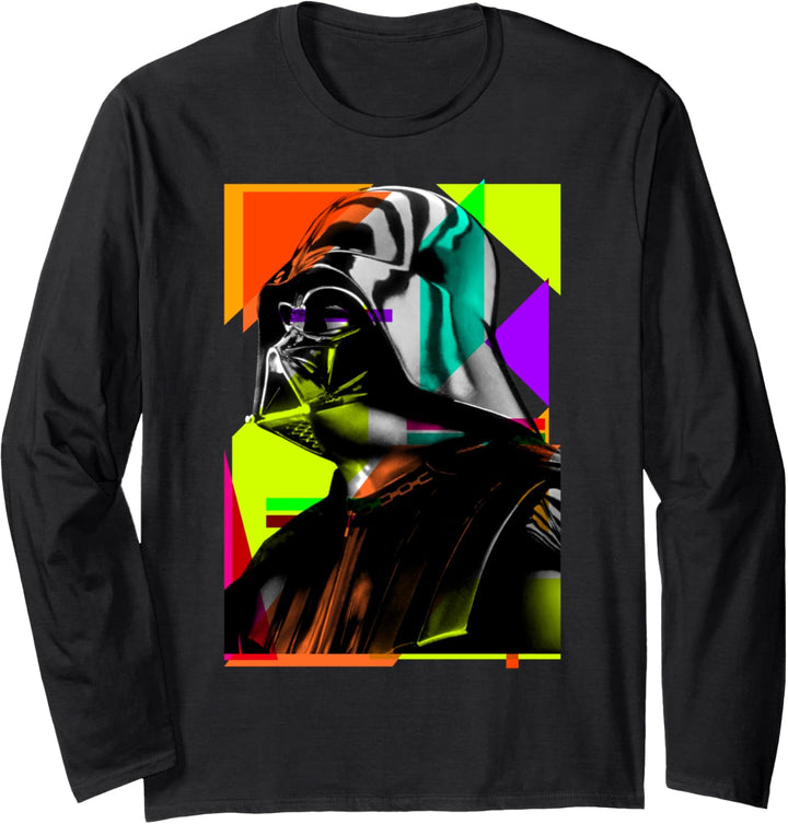 Star Wars Darth Vader Neon Pop Triangle Portrait Langarmshirt
