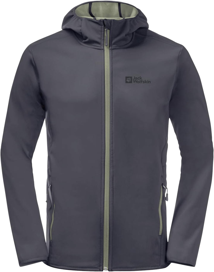 Jack Wolfskin Herren Bornberg Hoody M Softshelljacke L ebony, L ebony