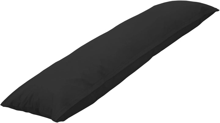 Seitenschläferkissen Bezug 40x200 cm Kissenbezug Schwarz Schwarz 40 x 200 cm, Schwarz 40 x 200 cm