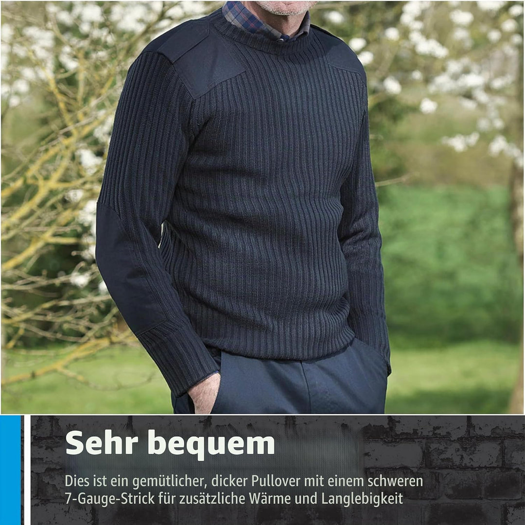 Fort Herren 120 Crewneck Combat Pullover, Olivgrün, L UK L Olivgrün, L Olivgrün
