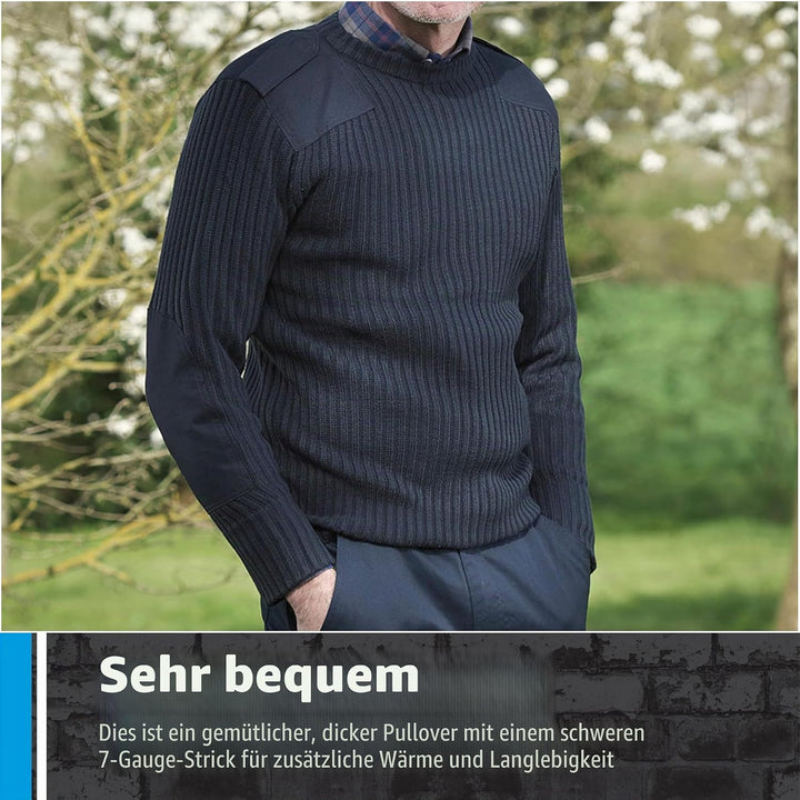 Fort Herren 120 Crewneck Combat Pullover, Olivgrün, L UK L Olivgrün, L Olivgrün