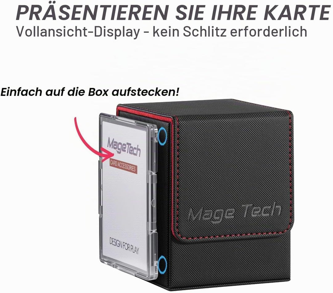 Mage Tech Adventurer [Hero] Modulare Deckbox - passt für 99 doppelt gesleevte Karten - Avatar-Halter