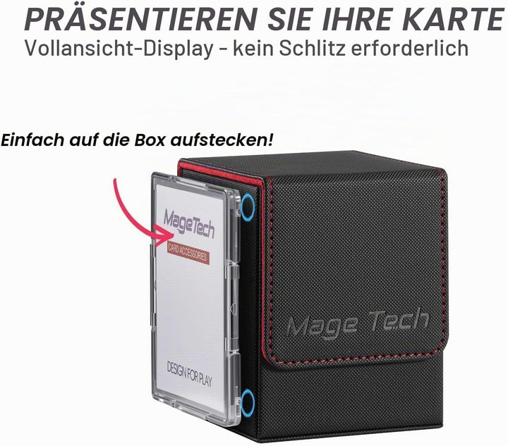 Mage Tech Adventurer [Hero] Modulare Deckbox - passt für 99 doppelt gesleevte Karten - Avatar-Halter