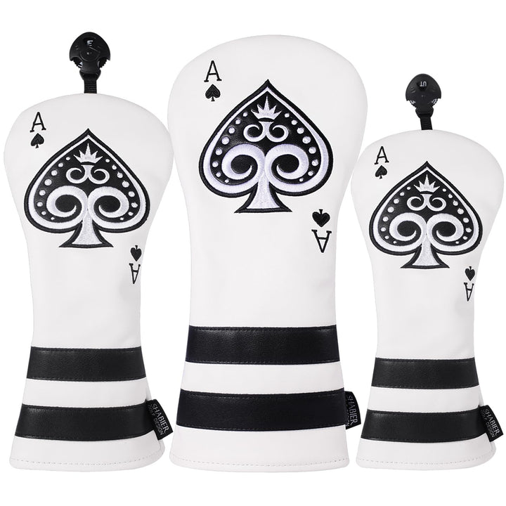 SHABIER Poker Ace Golfschlägerhaube aus Holz, Golfschlägerhaube, Fairway-Hölzer, Hybrid-Rettungskopf