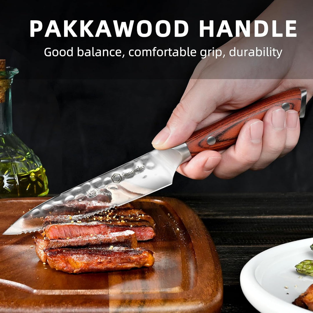 Sunnecko Steakmesser Set 6 teilig Steakmesser Set 6-teilig, Steakmesser Set 6-teilig