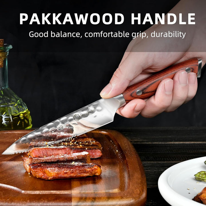 Sunnecko Steakmesser Set 6 teilig Steakmesser Set 6-teilig, Steakmesser Set 6-teilig