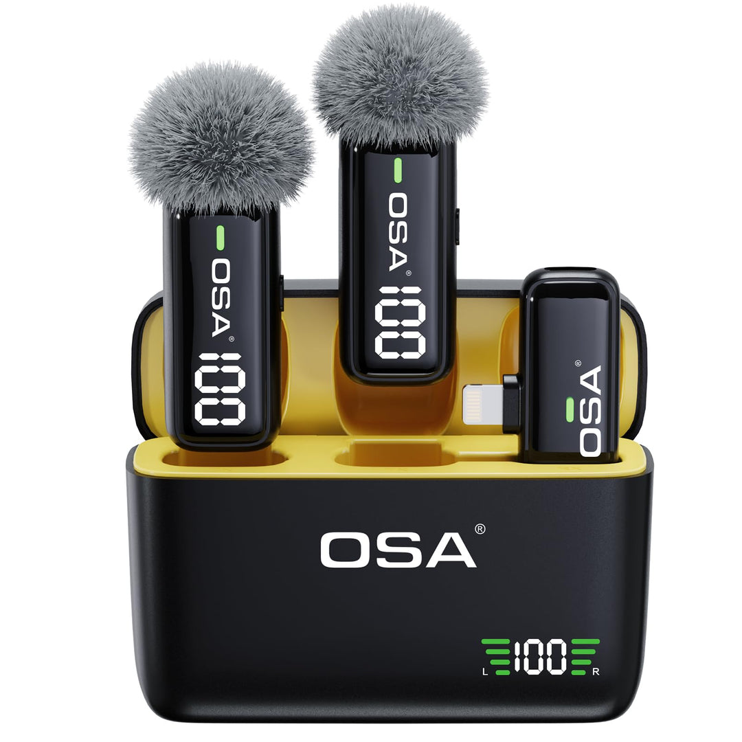 OSA Kabelloses Lavalier-Mikrofon für Live-Übertragung und Videoaufnahme, Lavalier Mikrofon für iPhon