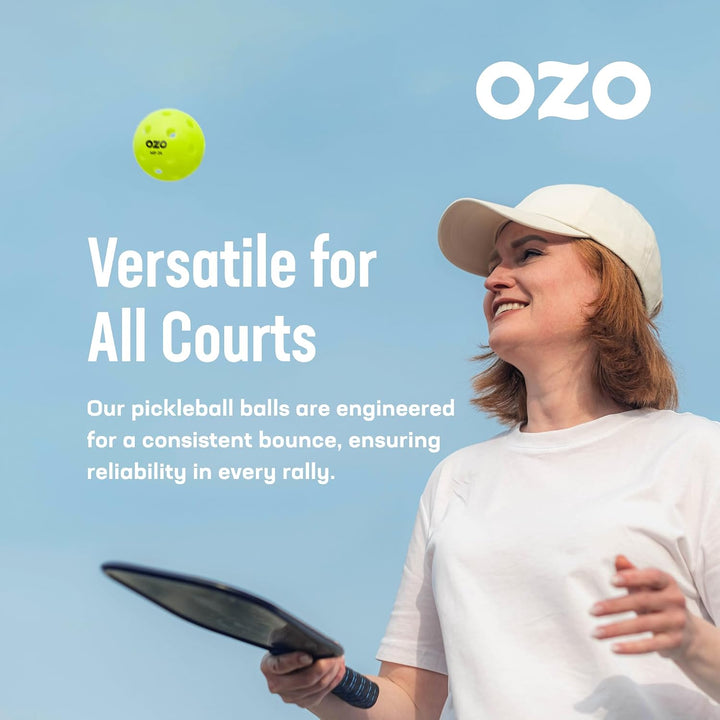OZO Pickleball Hallenbälle Set 6 Rotational, 6 Rotational