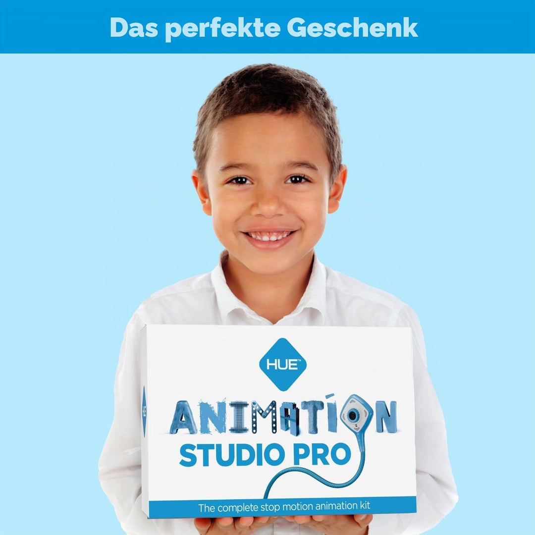 HUE Animation Studio Pro Stop-Motion Komplett-Set (Full HD 1080p Flex-Hals Kamera, Software, Buch) f