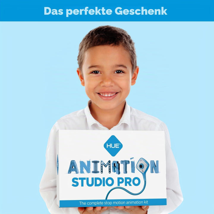 HUE Animation Studio Pro Stop-Motion Komplett-Set (Full HD 1080p Flex-Hals Kamera, Software, Buch) f