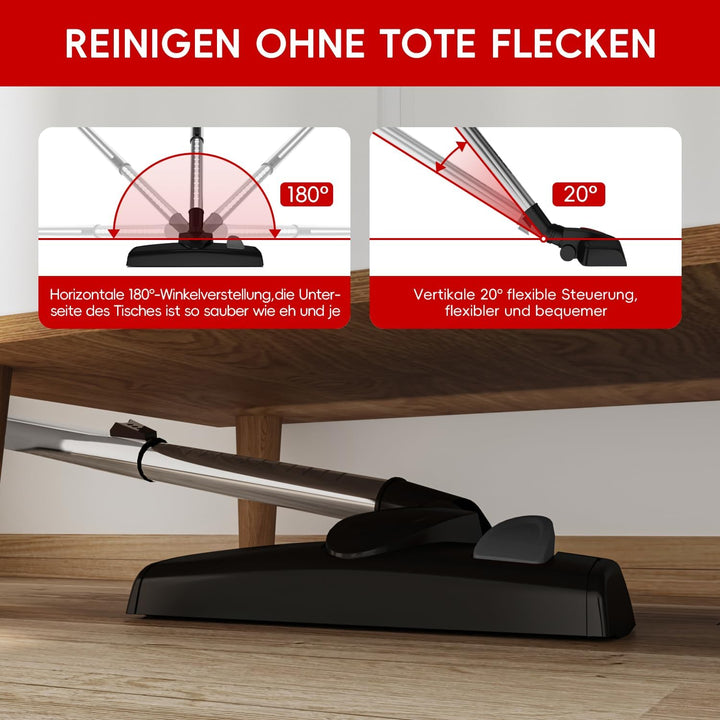 Staubsauger mit 5 Kabel,20KPa/500W,Kabelstaubsauger,Staubsauger,Handstaubsauger für Harte Böden/Tier