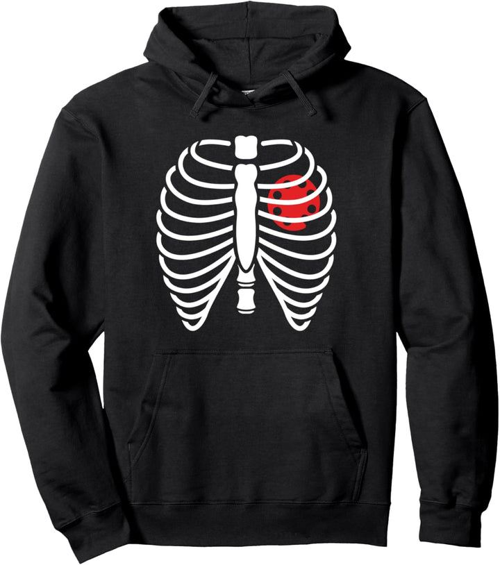 Skelett Röntgen Malerin Halloween-Kostüm Pullover Hoodie